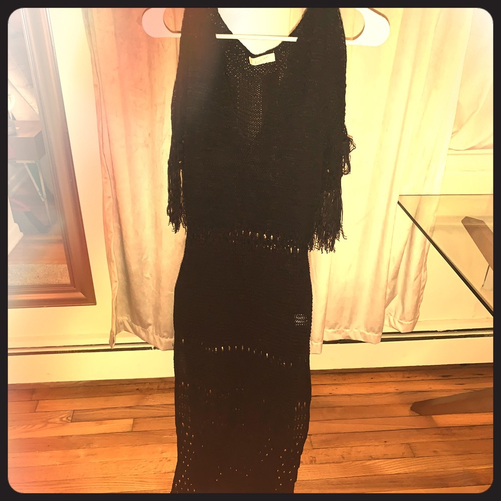 Black Bathing suit throw over